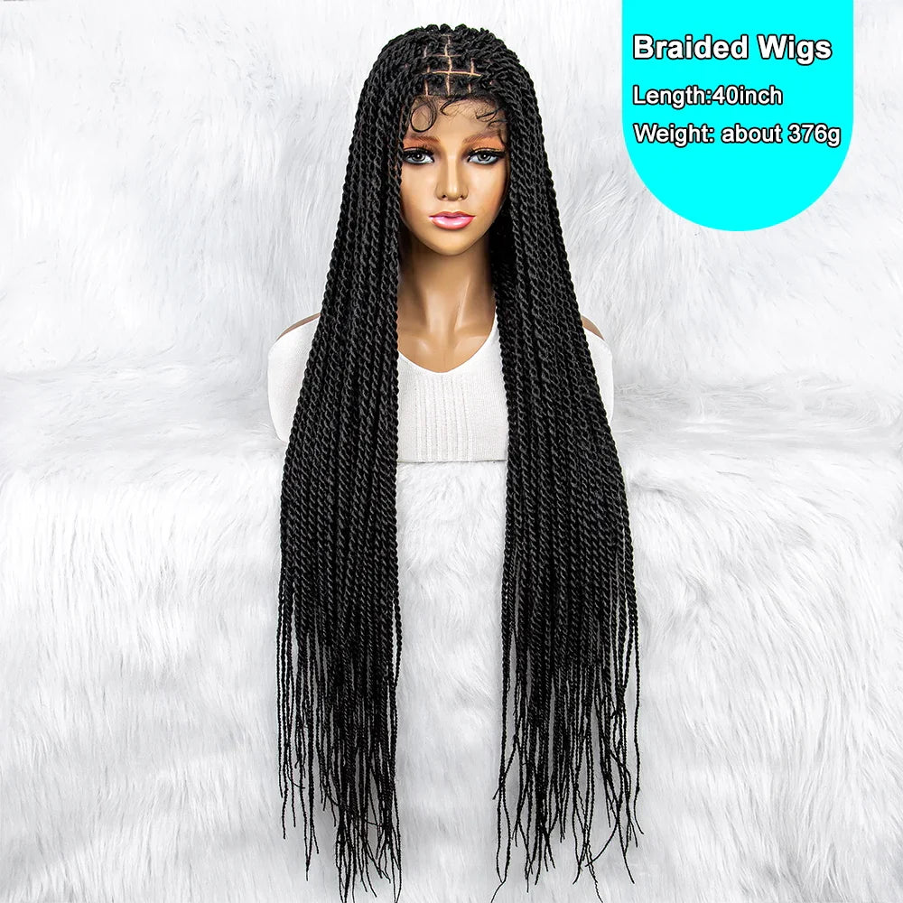Full Lace Frontal Dreadlocks Wig | Twisted Hair & Baby Hair