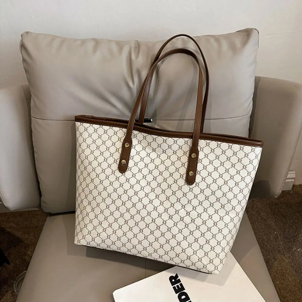 Fashion Women's Handbags | Classic Design Shoulder Bag & Large Capacity Tote Bag (Ladies Casual Commuting Bag)