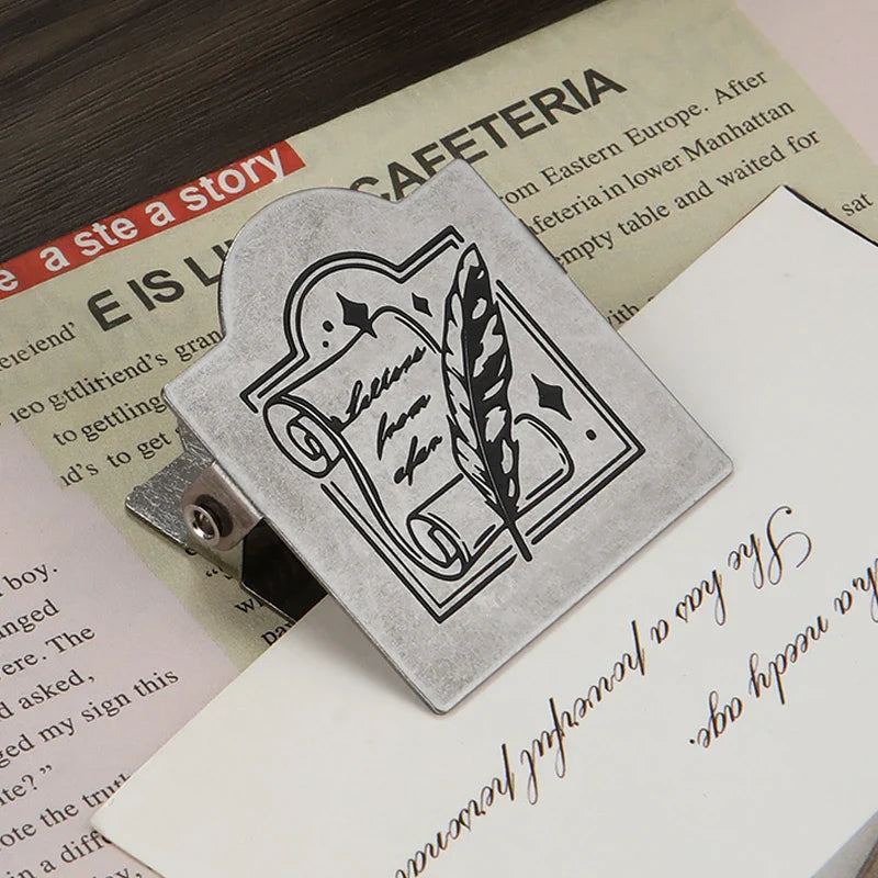 1PCS Retro Metal Binder Clips Foldback Notes Letter File Paper Clip Binding Securing Clips Office School Stationery 40mm