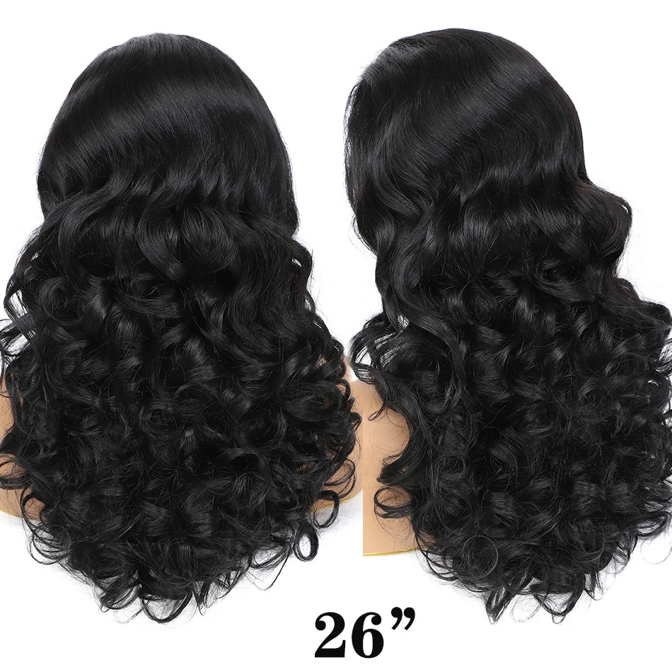 Vietnamese Remy Hair 4x4 Lace Closure Wig | Body Wave | 250% Density | Double Drawn | Glueless | Wear & Go | Natural Black