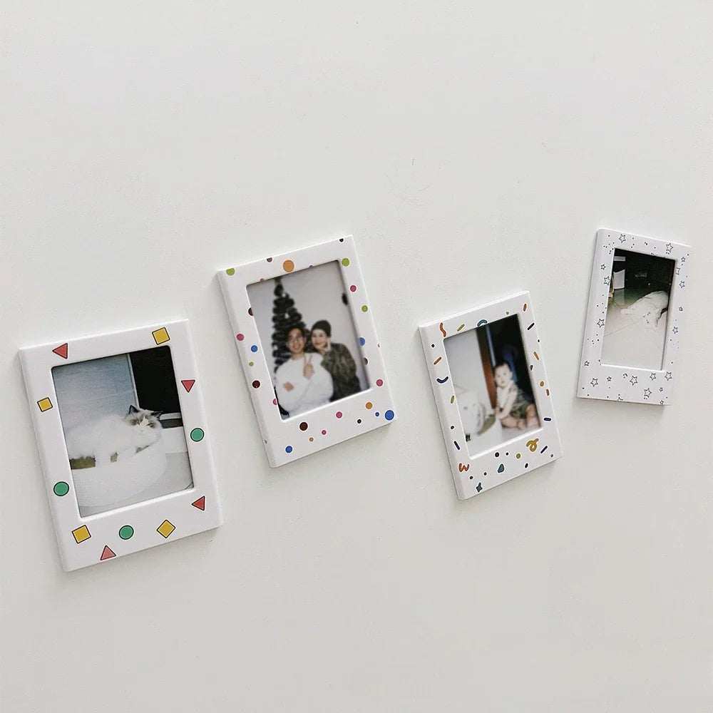 New Magnetic Picture Frames for Refrigerator 3 Inch Fridge Color Photo Frame Magnets Album Valentine's Day Gift Anniversary