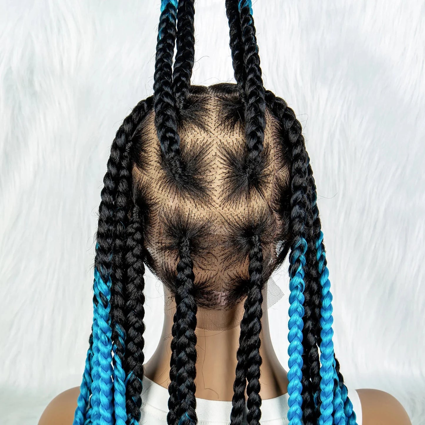 HD Lace Knotless Square Box Braids Wig | Full Lace | Baby Hair | Black Women