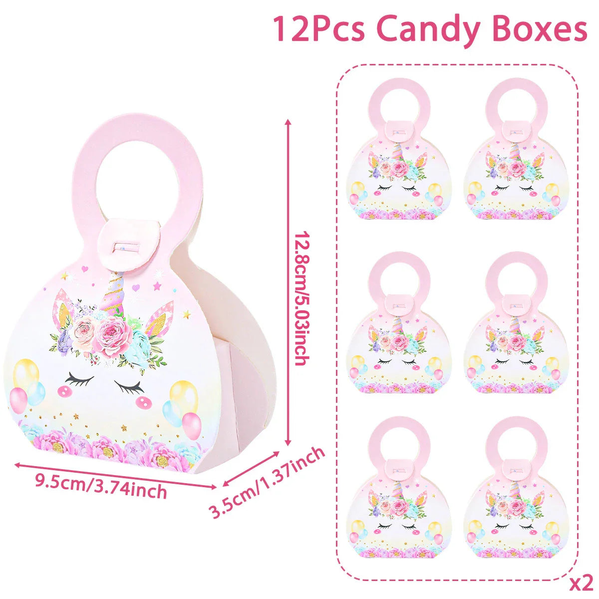 Unicorn Gift Boxes Birthday Party Decoration Kids Unicorn Party Favor Boxes Baby Shower Birthday Party Decorations Supplies
