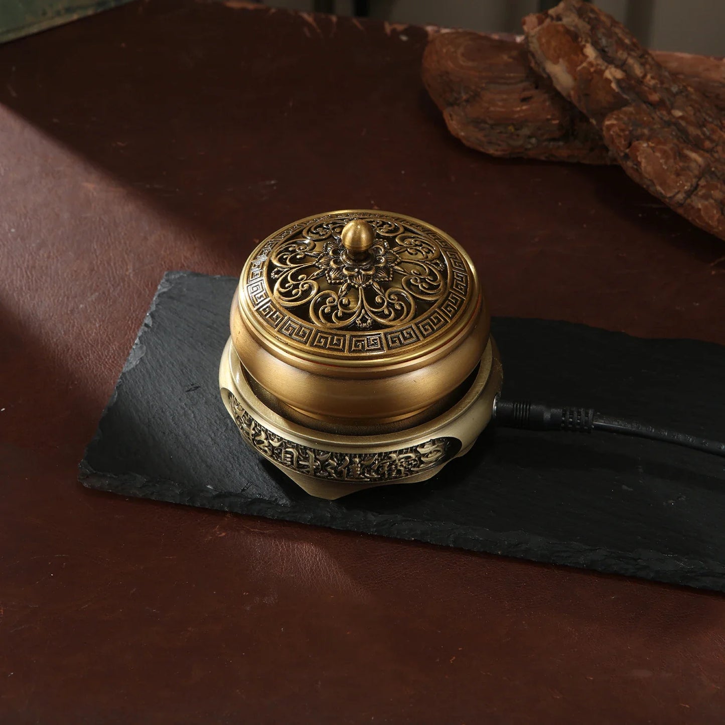 220V Electronic Incense Burner Ceramic Essential Oil Burner Timing Adjustable Temperature Sandalwood Agarwood Incense Burner