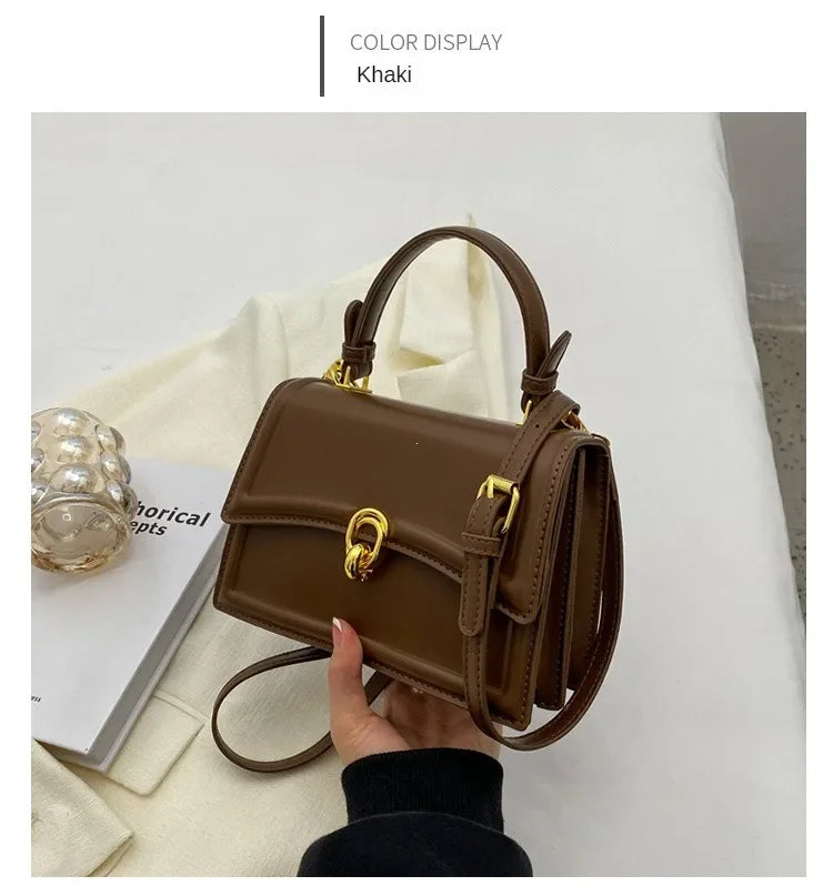 New Small PU Leather Crossbody Bags for Women | Simple Totes Shoulder Bag & Lady Luxury Brand Designer Handbags and Purses