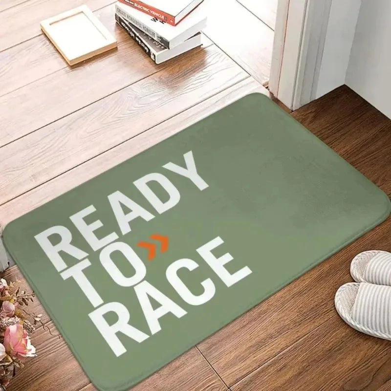 Ready To Race Front Floor Door Entrance Mat Indoor Motorcycle Rider Bath Kitchen Doormat Balcony Doormat Rug Toilet Footpad