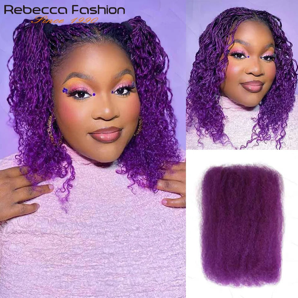 Afro Kinky Bulk Human Hair for Braids & Locs | Natural Color Virgin Remy Extensions