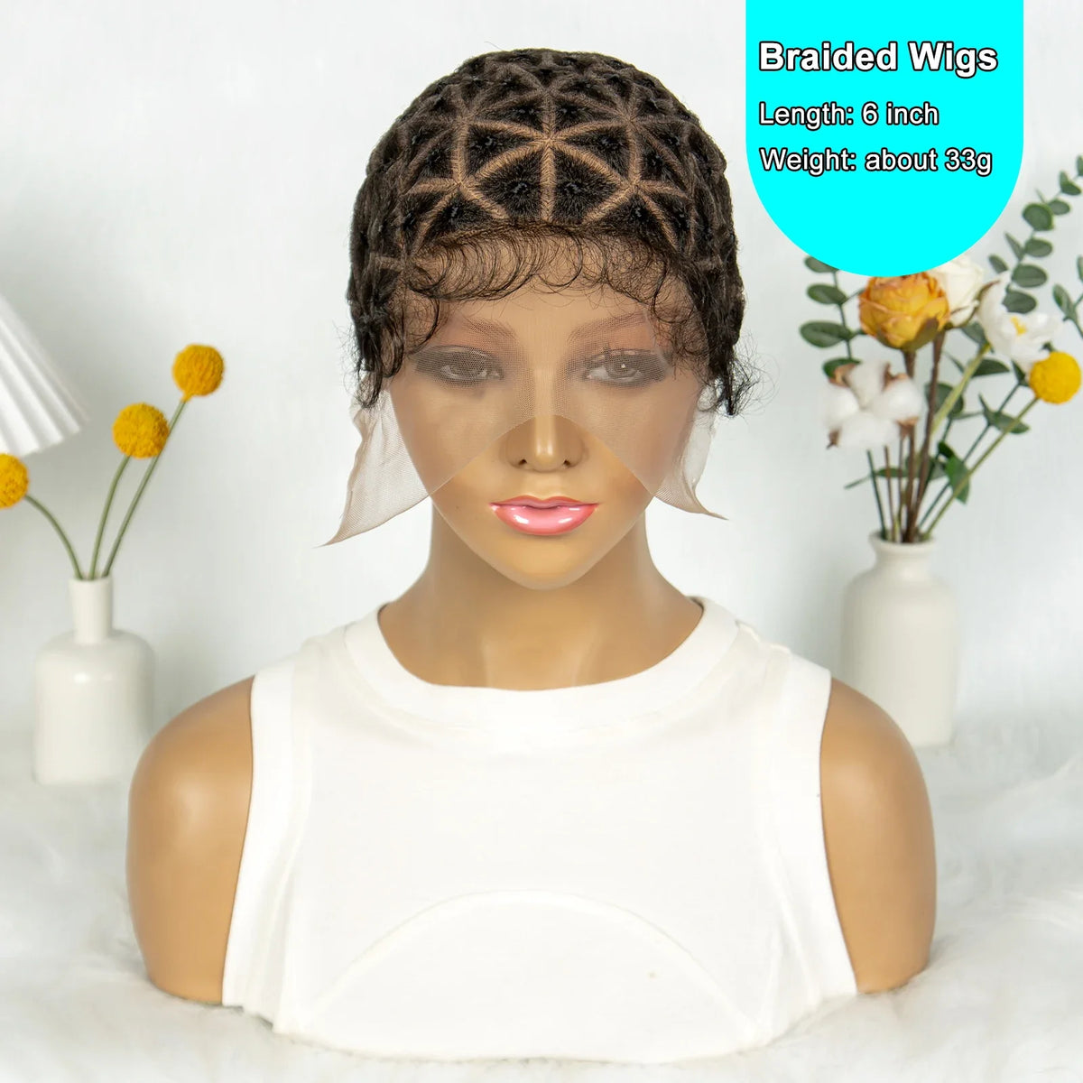 Kima Pre-Parting Double Lace Wig Cap for Boho Crochet Braids with Baby Hair