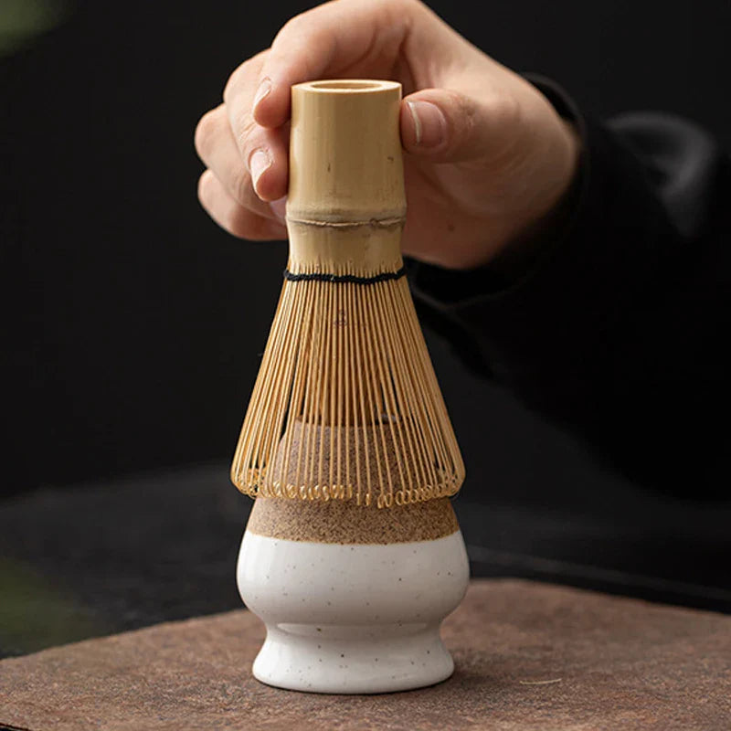 Ceramic Matcha Tea Whisk Holder For Dining Room Teahouse Matcha Ceremony Green Tea Chasen Holder Stand Bowl Teawares