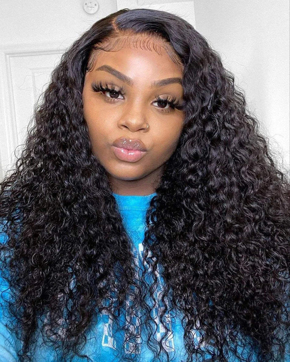 Glueless | Human Hair | Ready To Wear | Bleached Knots | Pre Cut | HD Transparent Lace | Jerry Curly | Peruvian Hair | Remy HairWigs
