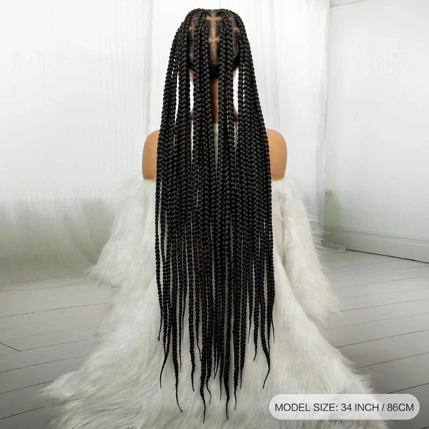Beaded Dreadlocks Full Lace Wig | Knotless Box & Cornrow Braids