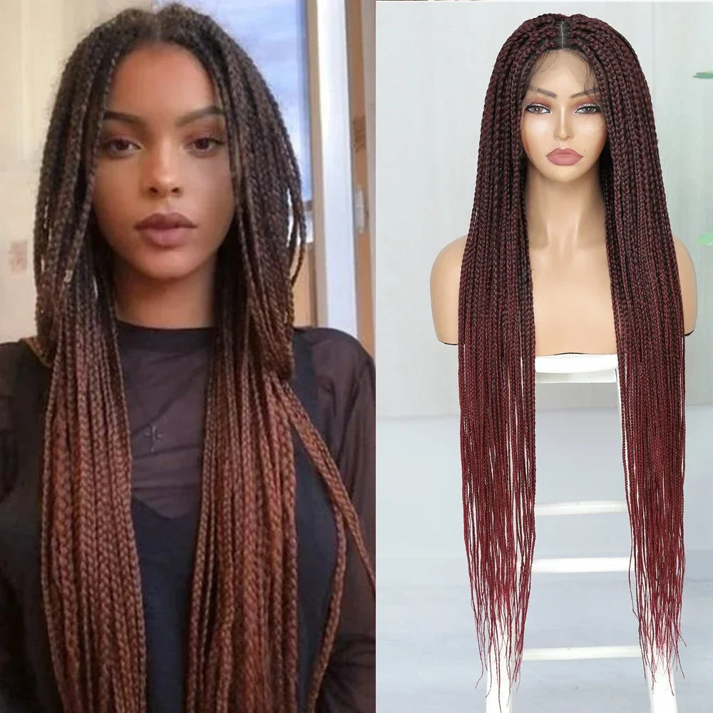 IPARTY 32" Knotless Faux Locs Wig | Full Lace Goddess Braids