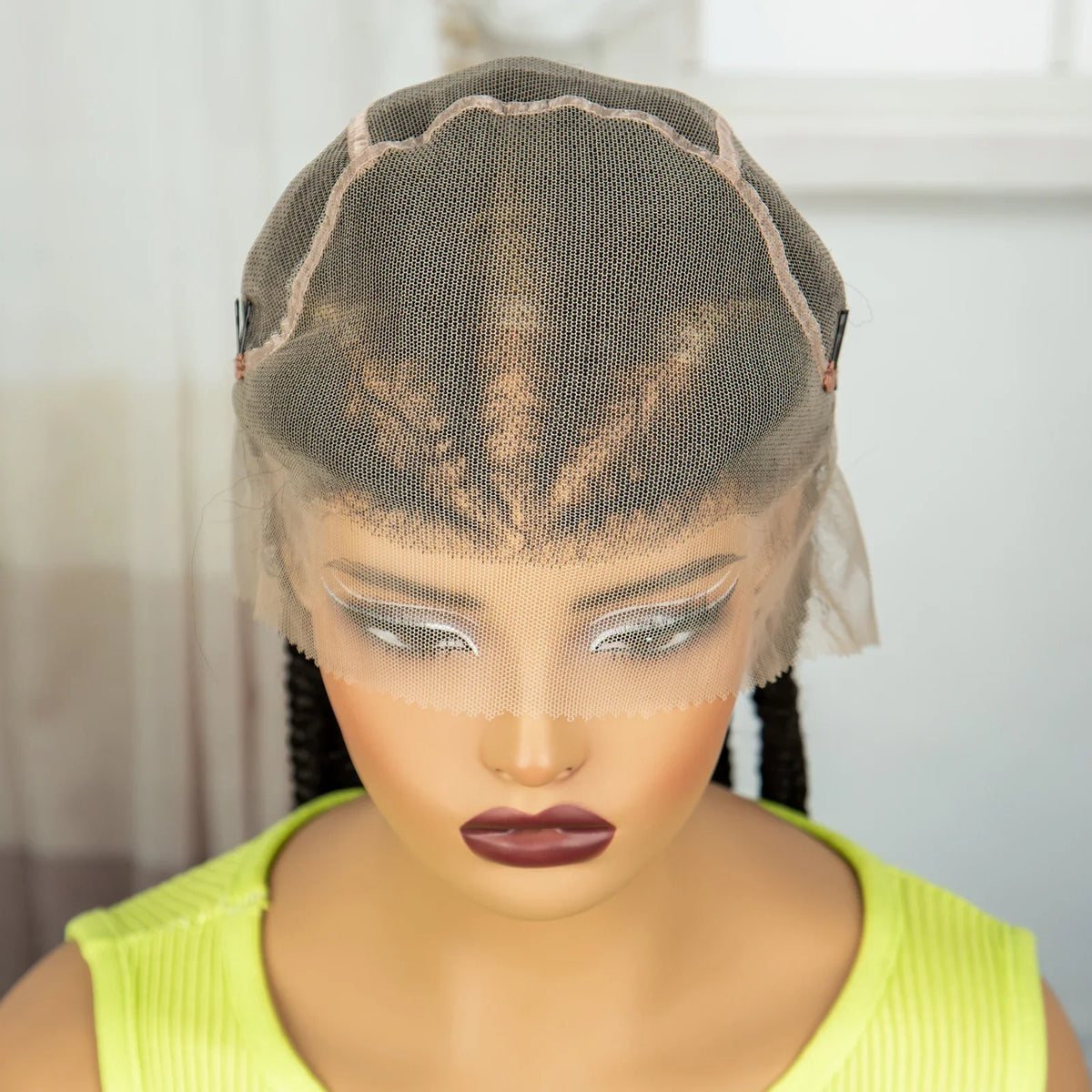 38" Cornrow Knotless Braids Wig | Full Lace | Baby Hair | Long Braids