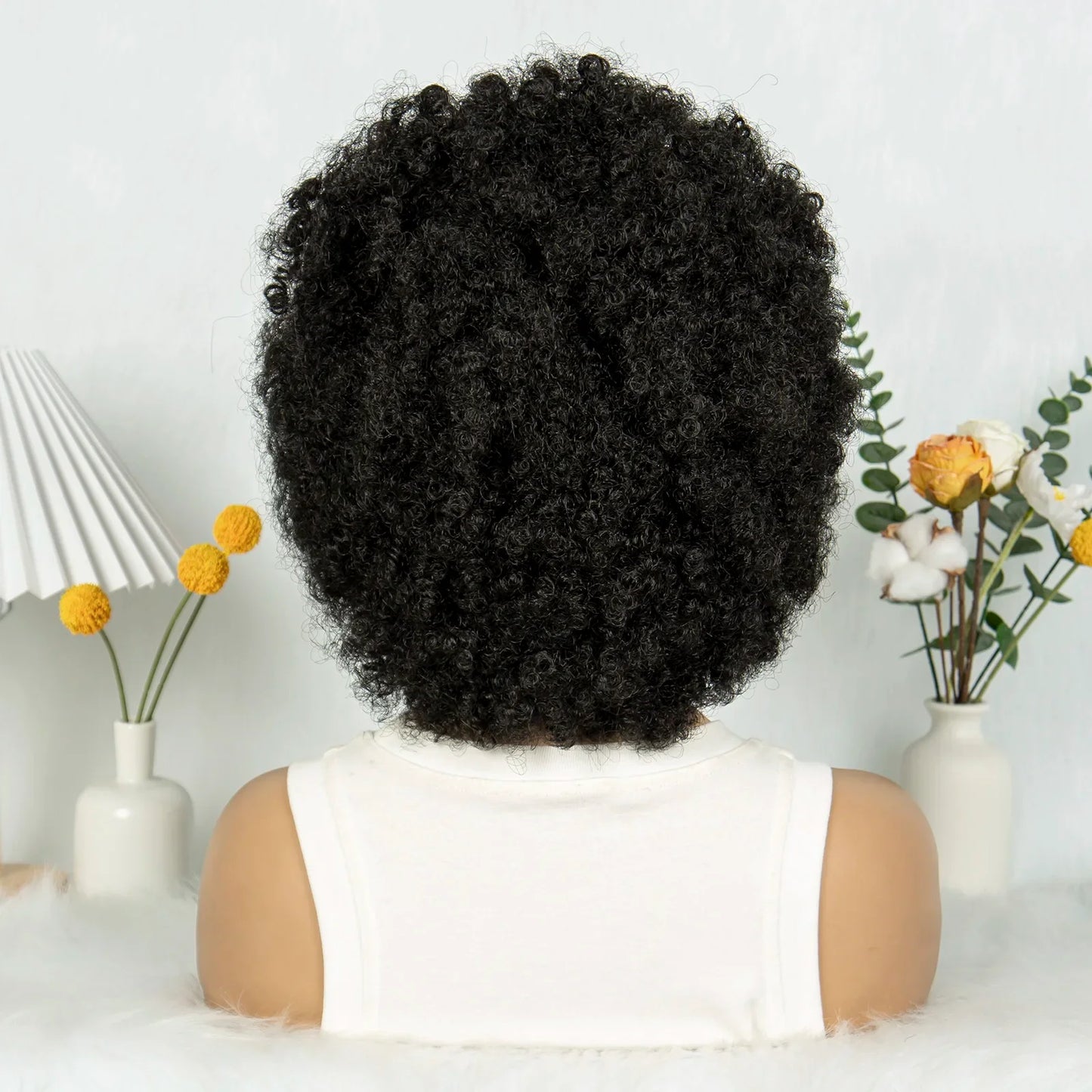 Bouncy Afro Cornrow Full Lace Braided Wig | Synthetic Braids | Black Women
