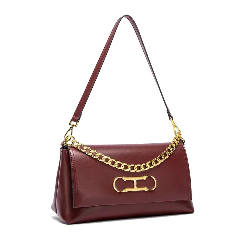 Pure Simple Classic Retro Square Ladies Shoulder Bag | Fashionable Exquisite Workmanship New Women's Crossbody Bag