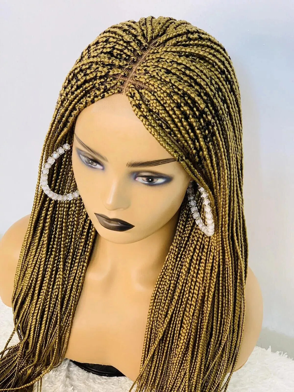 Box Braided Full Lace Wig | Braided Lace Wig for Black Women | Kanekalon Hair