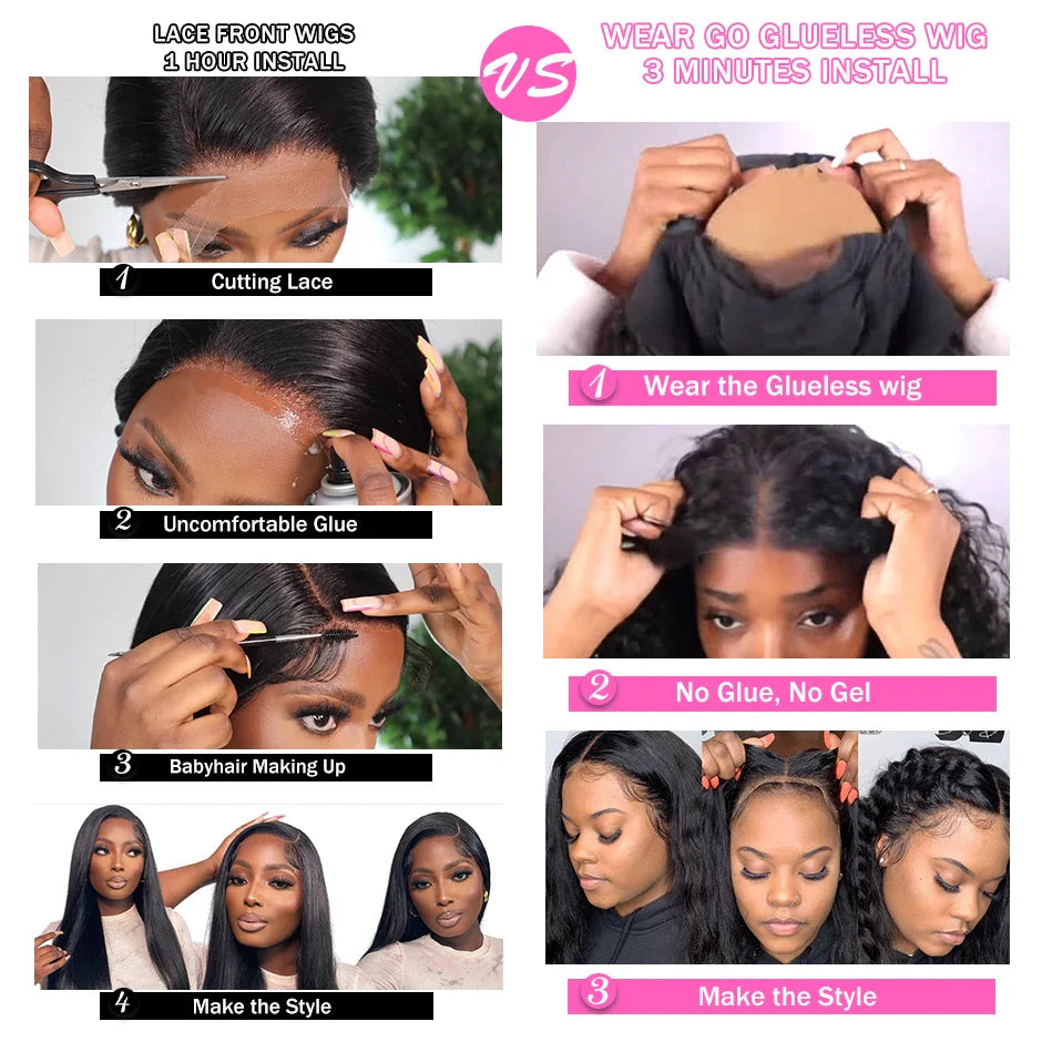 Ombre 4/27 Honey Blonde Water Wave HD Lace Front Human Hair Wig | Glueless & Pre-Cut 6x4 Closure