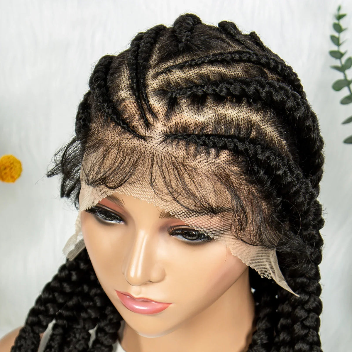 Box Braids Wig Crochet Hair Bohemian Braids Braiding Hair With  Pre-plucked Synthetic Crochet Hair for Women