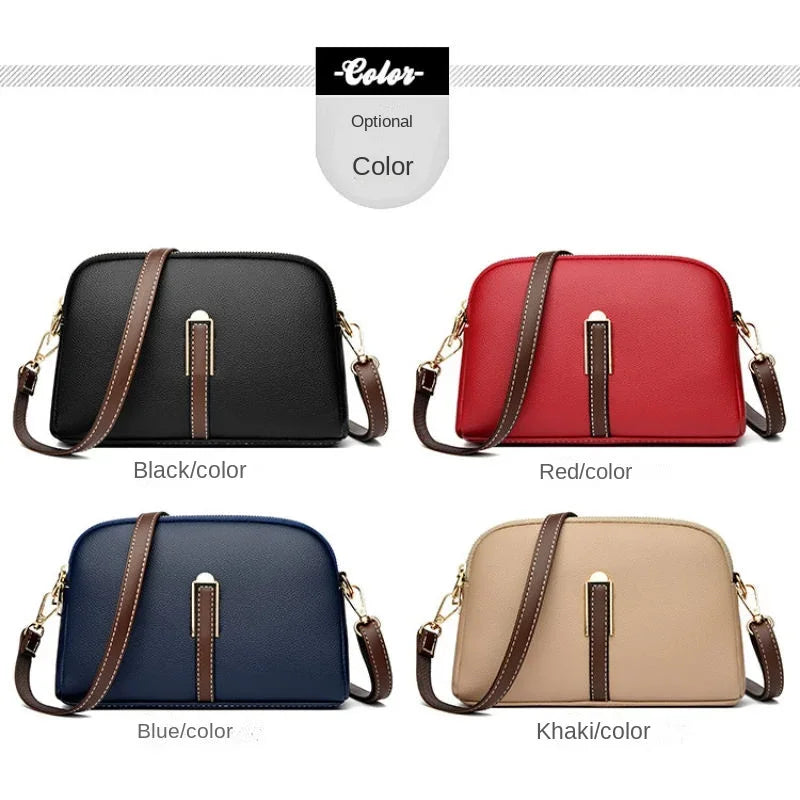 100% Genuine Leather Shoulder Bag for Women | Designer Cowhide Flap Handbag & Luxury Messenger Crossbody Bag