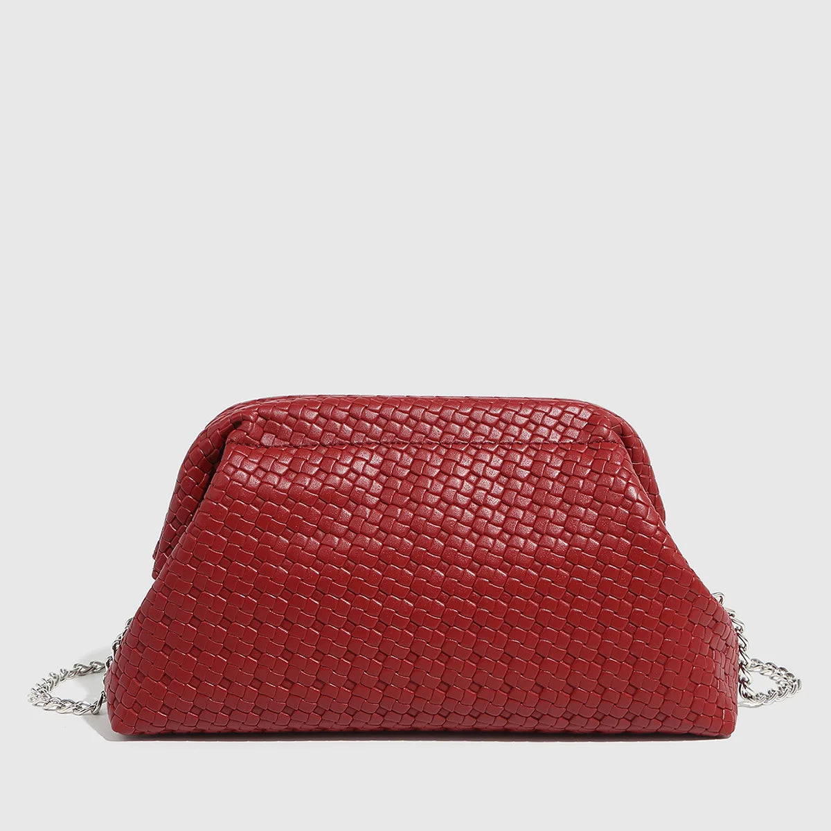 High-End Retro Woven Embossed Handbag | Solid Color Portable Large Capacity Cloud Bag (Dinner Bag, Perfect for Parties, Crossbody)