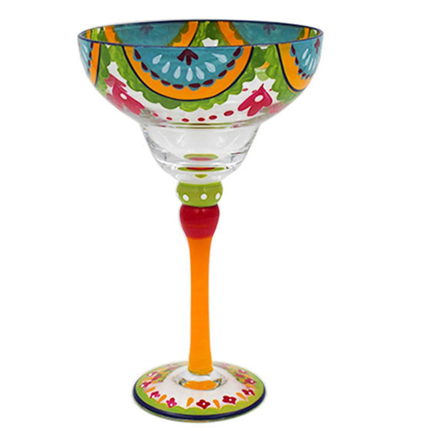 Margarita Cocktail Goblet Cup Multi-Purpose Colorful Wine Glasses for Home Bar Wedding Party
