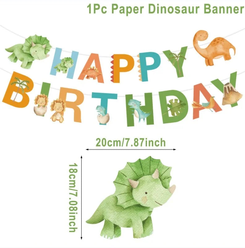 Dinosaur Birthday Disposable Tablecloth Birthday Party Decoration Kids Boy Baby Shower Jungle Dino Party Table Cover Supplies