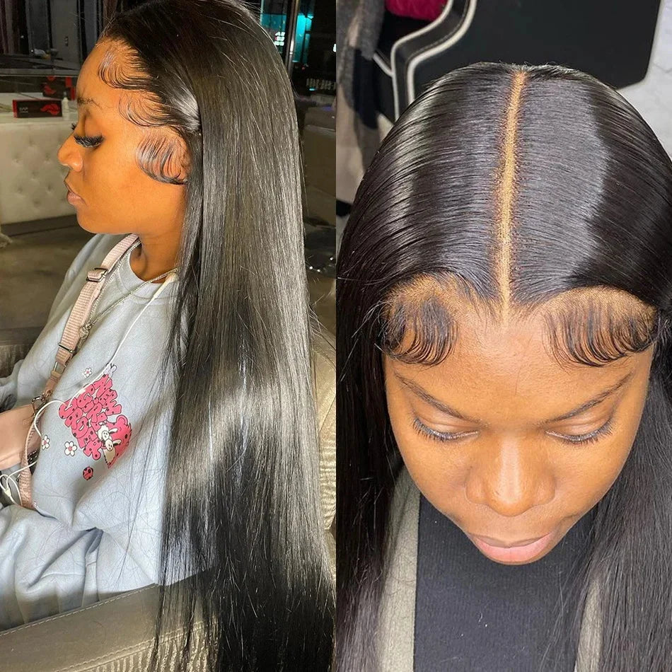 30 Inch Straight HD Lace Frontal Wig | 13x4 Human Hair Remy Wig | Pre-Plucked & Bleached Knots