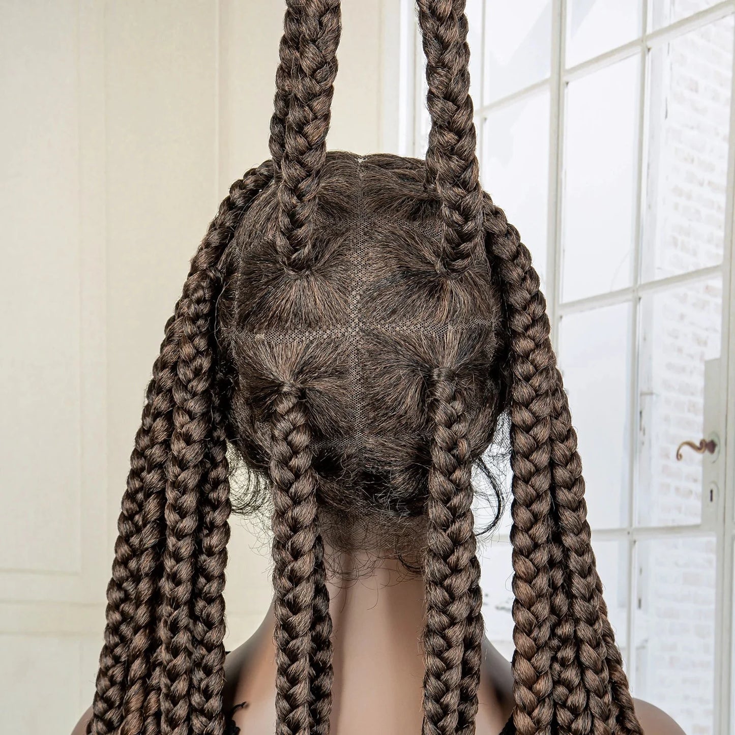 Jumbo Cornrow & Knotless Box Braids Wig | Full Lace | Baby Hair | Black Women