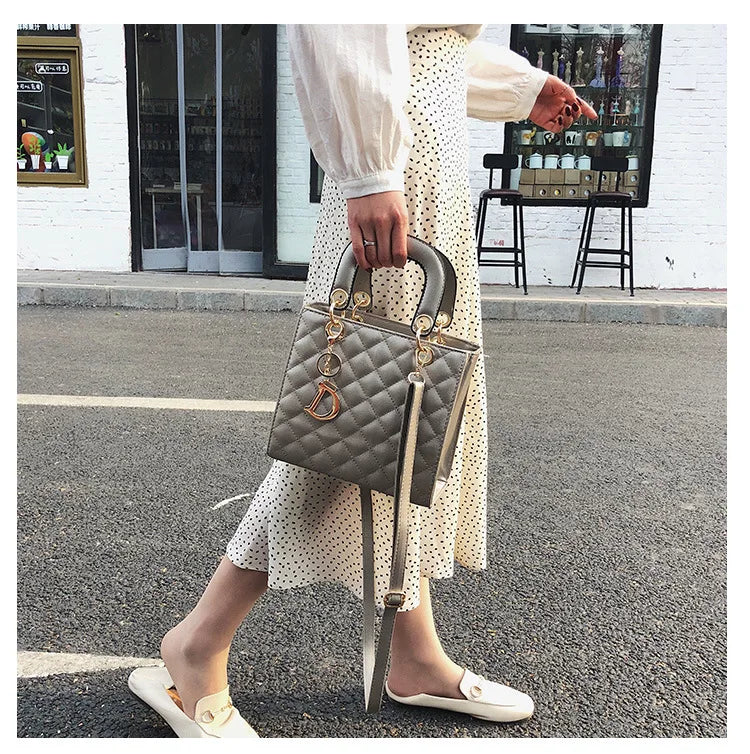 Luxury Lingge Chain Tote Bag | Women's Fashion Shoulder & Crossbody Handbag