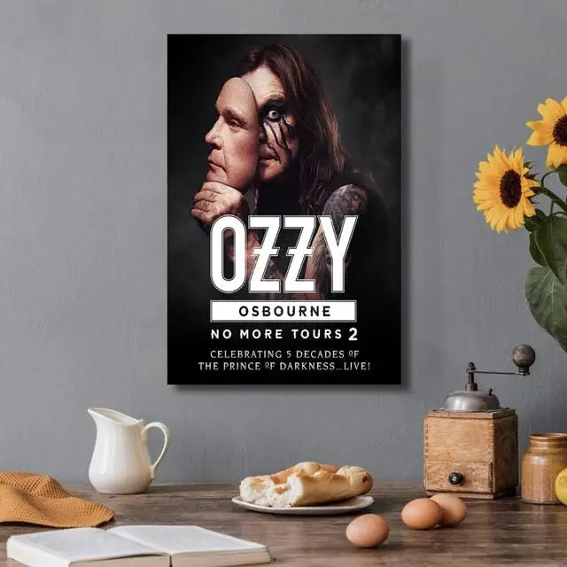 Ozzy Osbourne Band Art Poster Heavy Metal Band Rock Canvas Painting  Wall Art Picture Print Modern Family Bedroom Decor Posters