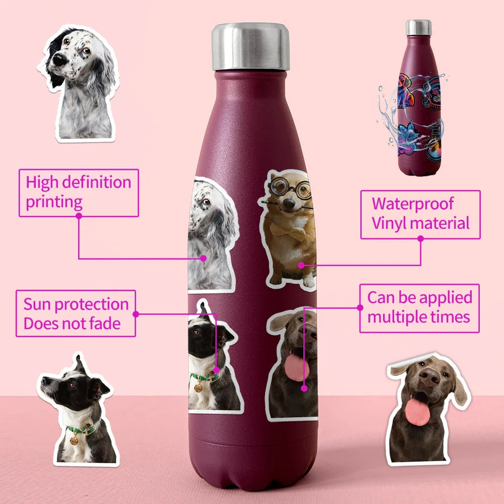 10/30/50pcs Funny Cute Pet Dog Graffiti Stickers Cartoon Decals Laptop Notebook Suitcase Phone Diary Stationery Sticker Kids Toy