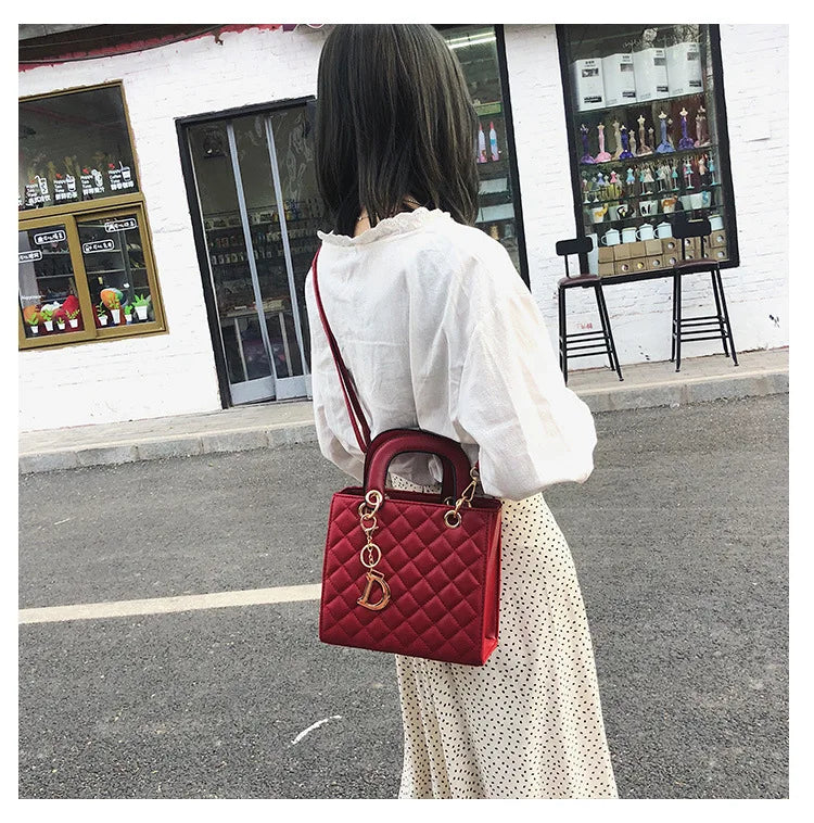 Luxury Lingge Chain Tote Bag | Women's Fashion Shoulder & Crossbody Handbag