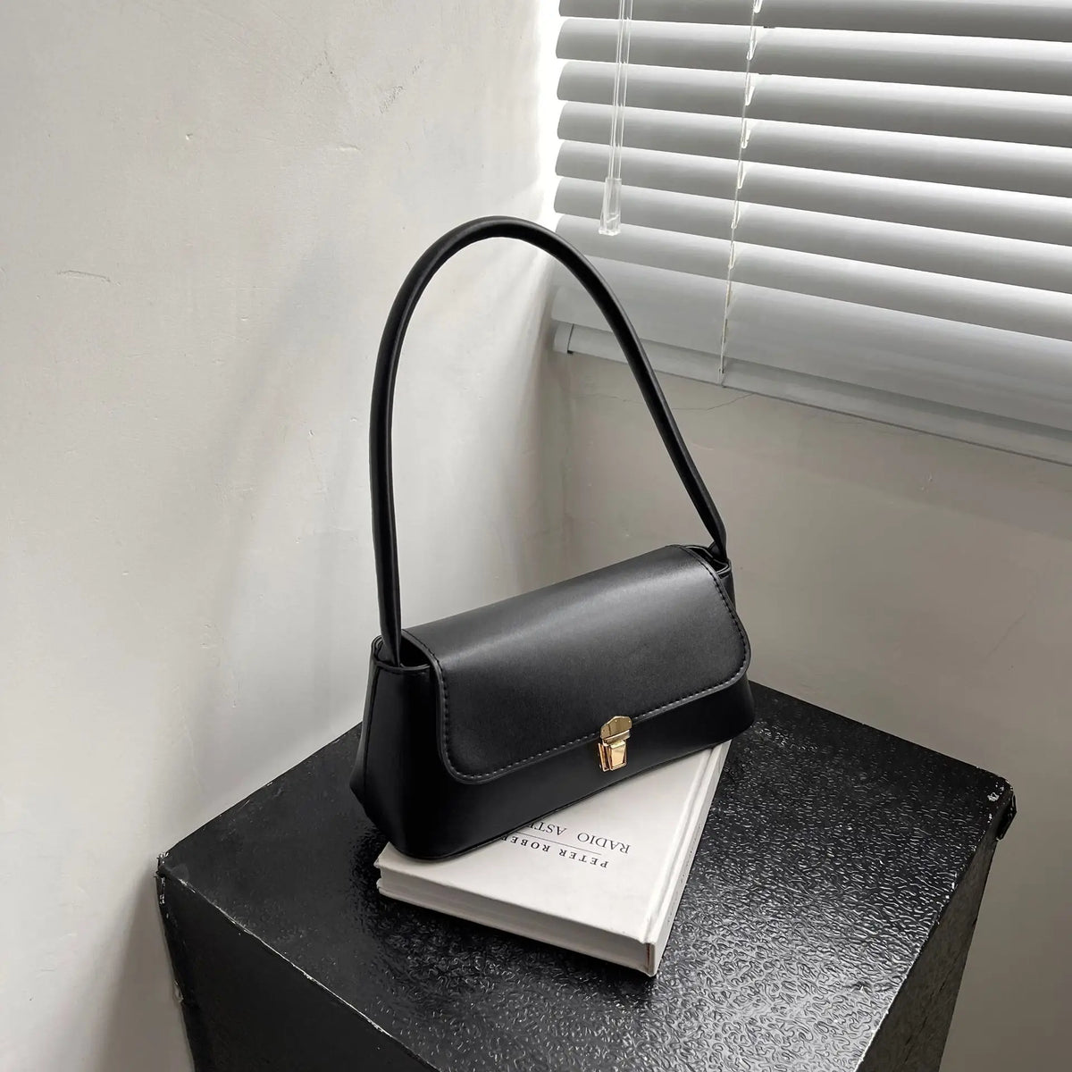 Women's Shoulder Bag Handbag | Retro Underarm Bag & Fashion Simple Solid Color New Hand Shoulder Bag