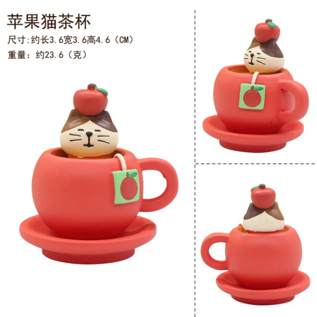 1pc ZAKKA Japanese Cat Food Bakery Coffee Shop Scene Decoration Resin Crafts Small Ornaments Croissant Donut Dessert Cupcake