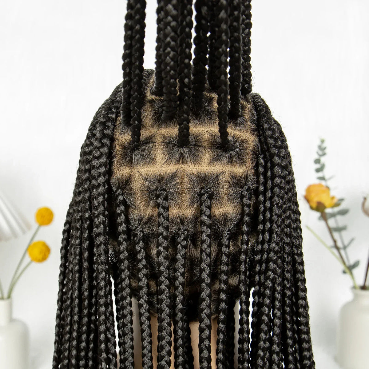 Cornrow Braids Wig | Transparent Full Lace Front | Bohemian Goddess Twists