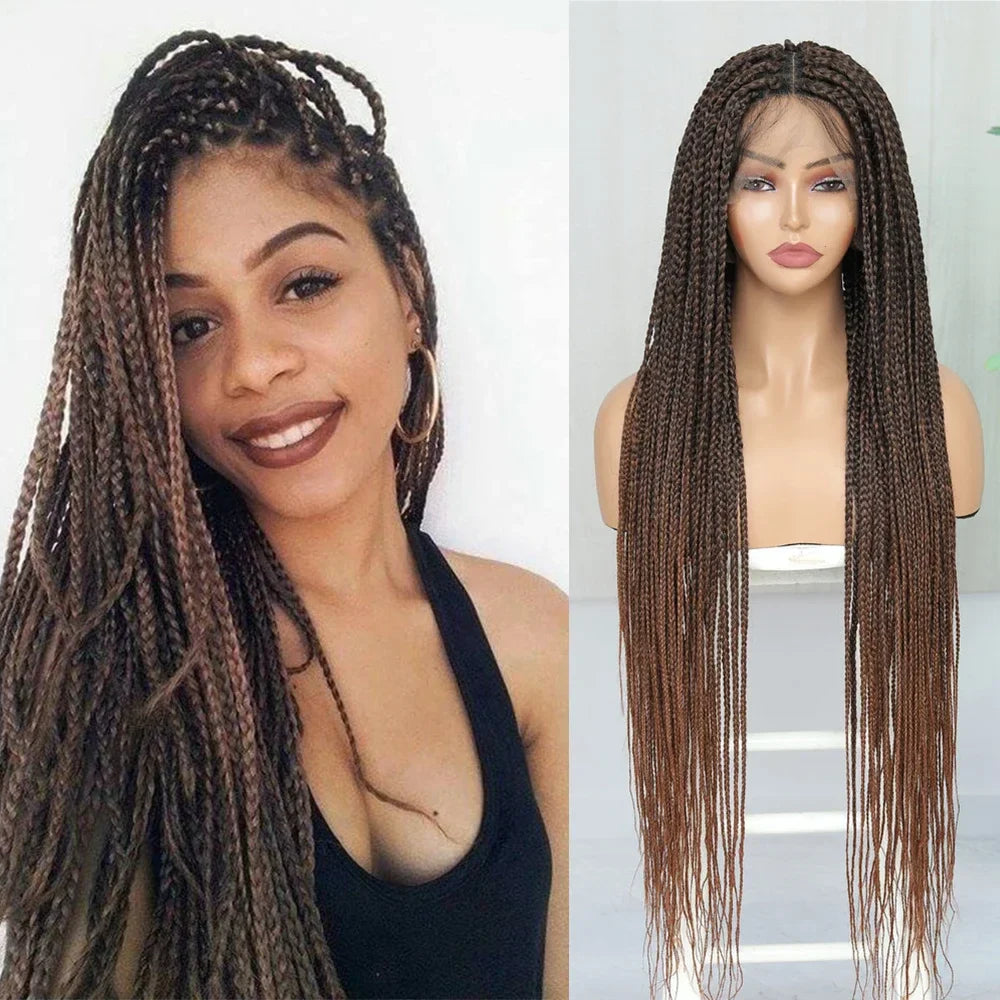 IPARTY 32" Knotless Faux Locs Wig | Full Lace Goddess Braids