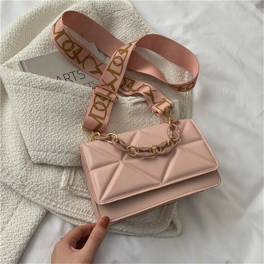 Large Capacity Shoulder Bag Women | Female Fashion Casual Handbags & PU Leather Crossbody Clutch Flap Bag (Streetwear Accessory)