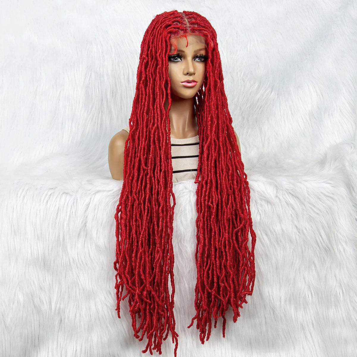 KIMA 36" Colorful Dreadlocks Braids Wig | Full Lace Front & Baby Hair
