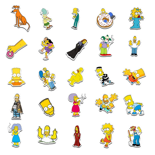50/100PCS Cartoon Sticker Luggage Skateboard Laptop Waterproof Decorative Graffiti Sticker