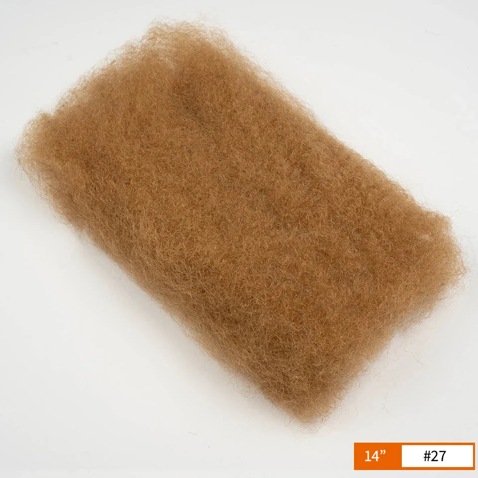 Brazilian Remy Afro Kinky Curly Bulk Hair | 50g/Pack | Dreadlock & Braid Extensions | Natural Look