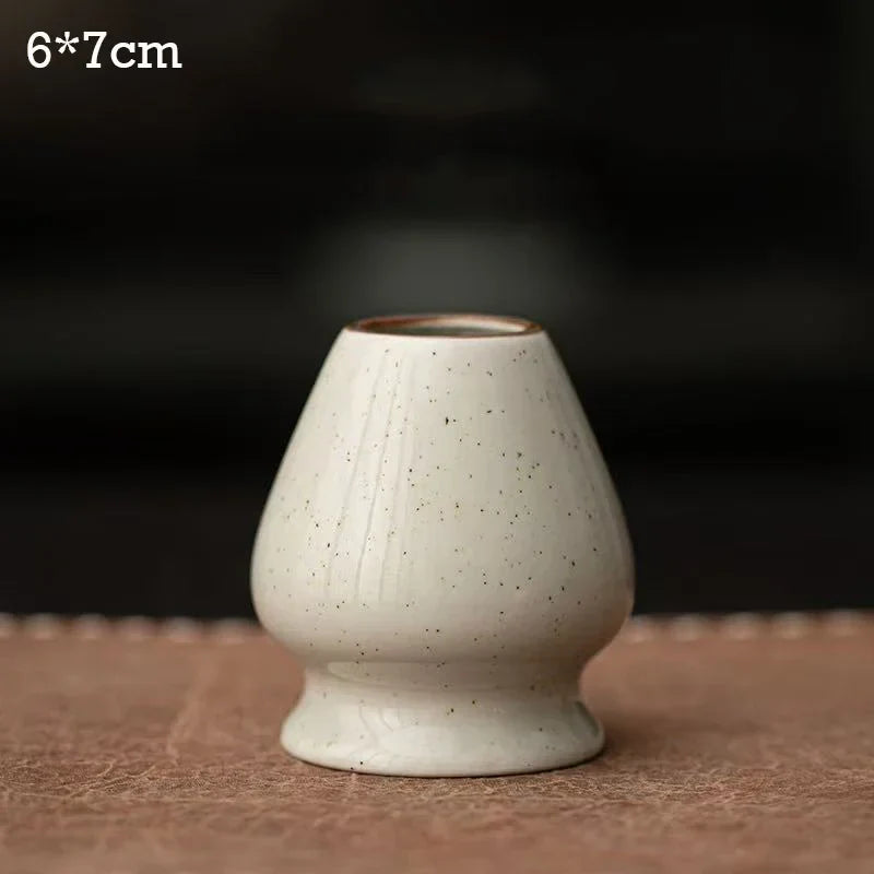 Ceramic Matcha Tea Whisk Holder For Dining Room Teahouse Matcha Ceremony Green Tea Chasen Holder Stand Bowl Teawares