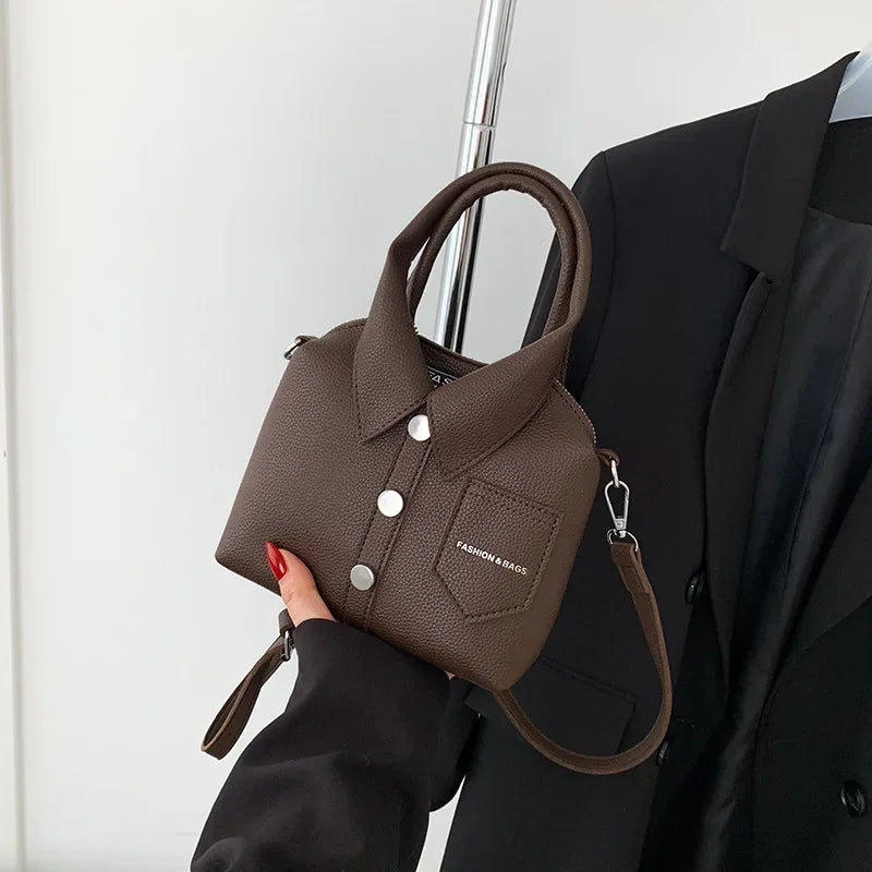 Designer Style Square Compact Shoulder & Crossbody Bag | High Quality PU Leather Handbag for Women (Zipper Closure, Unique Design)