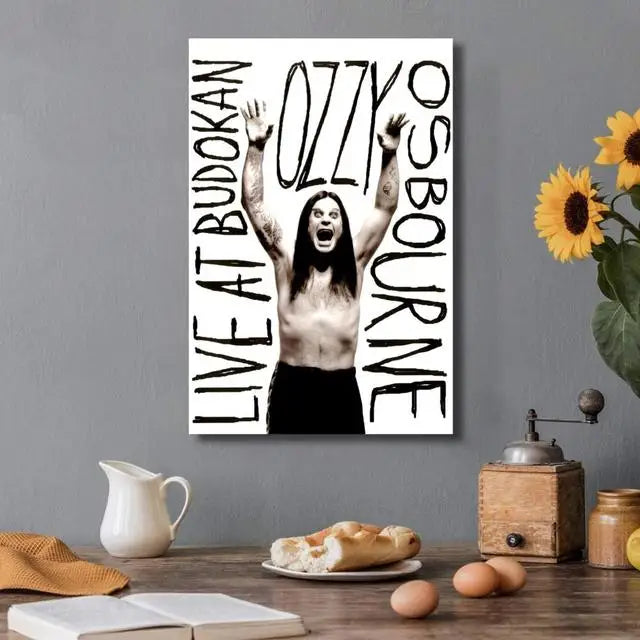 Ozzy Osbourne Band Art Poster Heavy Metal Band Rock Canvas Painting  Wall Art Picture Print Modern Family Bedroom Decor Posters