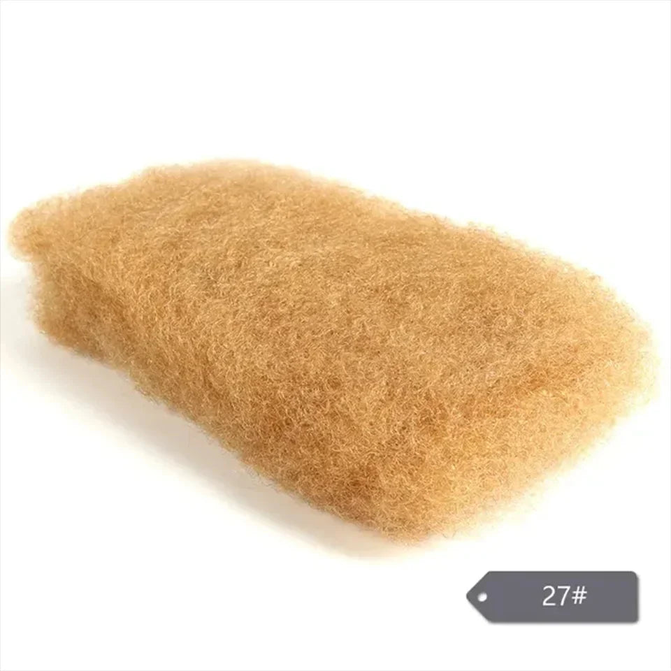 Remy Afro Kinky Bulk Human Hair for Braiding | No Attachment DIY Mini Twists & Braids (Brazilian, 1Pc)