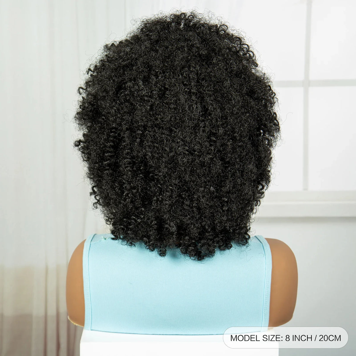 Afro Kinky Curly Cornrow Braids Wig | Full Lace | Baby Hair | Natural Look