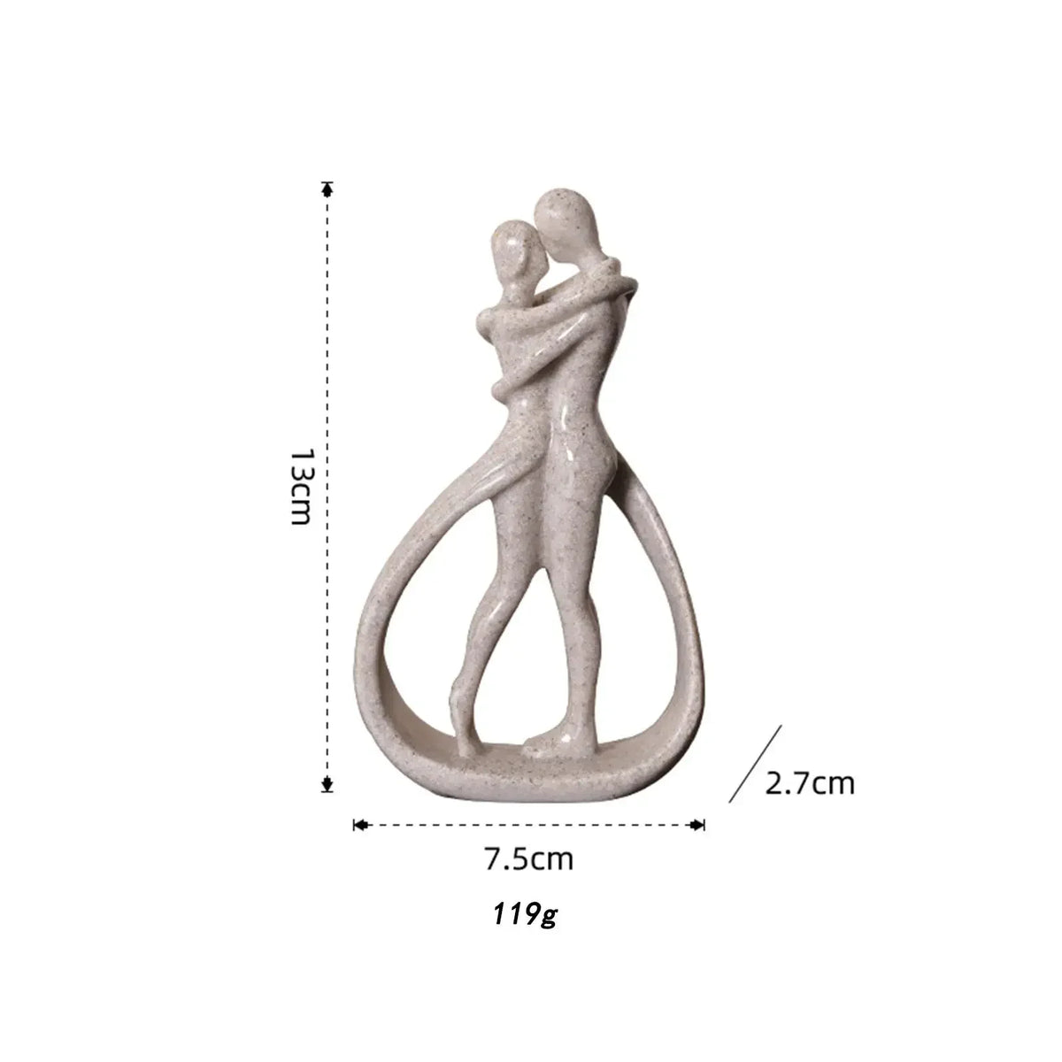 Abstract Couple Statue Crafts Desk Couple Figurine Collection Lovers Embrace Statue for Shelf Wedding Home Bookshelf Desk