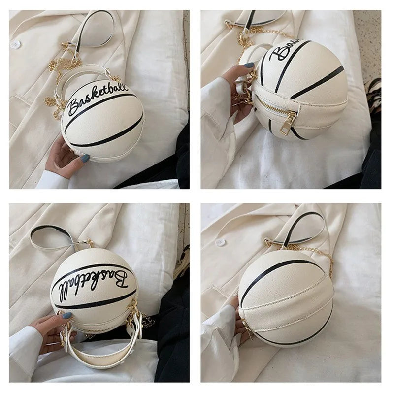 Hot Selling Ladies Spherical Bag | Personality Basketball Bag & New Shoulder Messenger Bag (Korean Round Bag Women's Bag)
