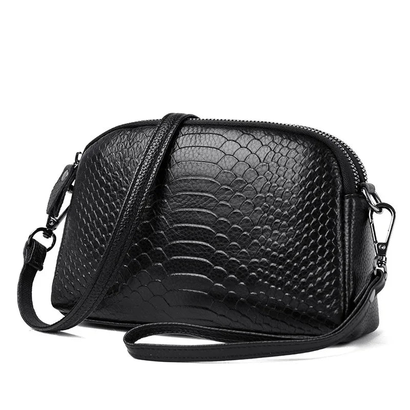 Cross Border Women's Crossbody Small Bag | New Fashion Genuine Cow Leather Single Shoulder Handbag (Trendy Messenger Bag)