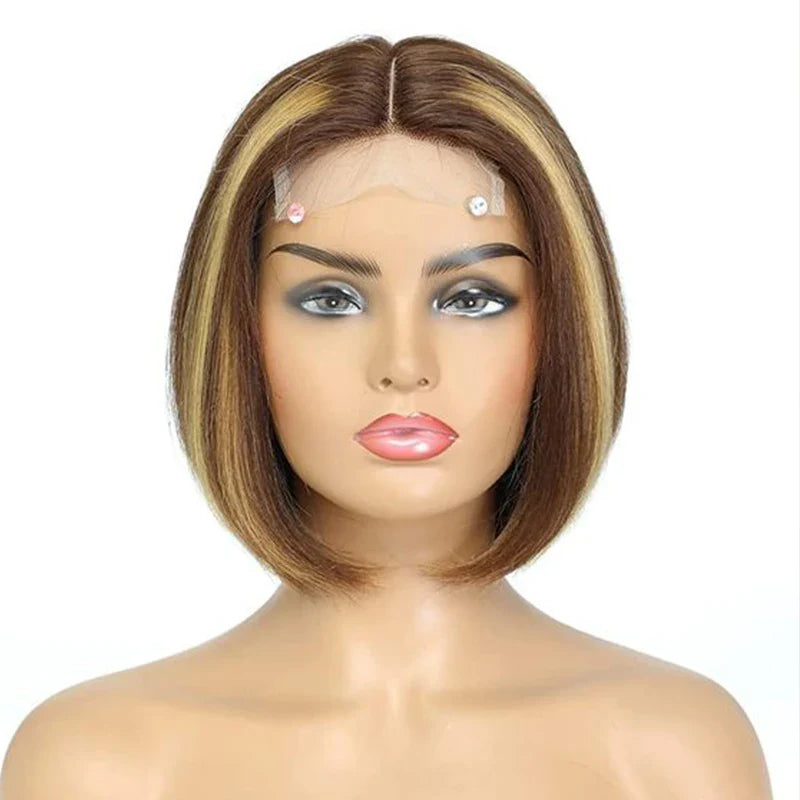 Straight Bob Pixie Cut Human Hair Wig | 180% Density 4x4 HD Lace Closure