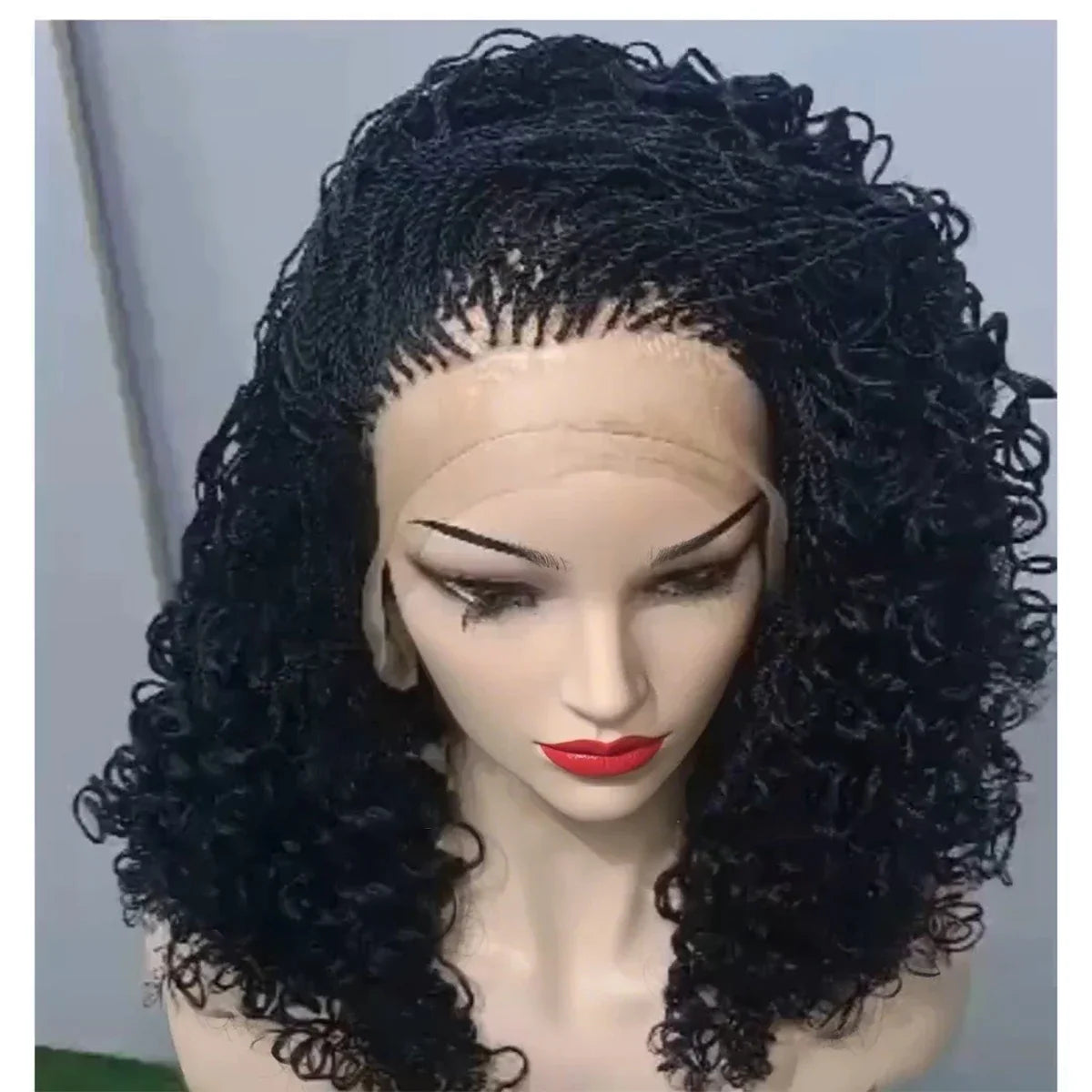 Micro Twist Braided Bob Wig | 5x5 HD Lace | Box Braids | Kanekalon Fiber | Pixie Style | Black Women